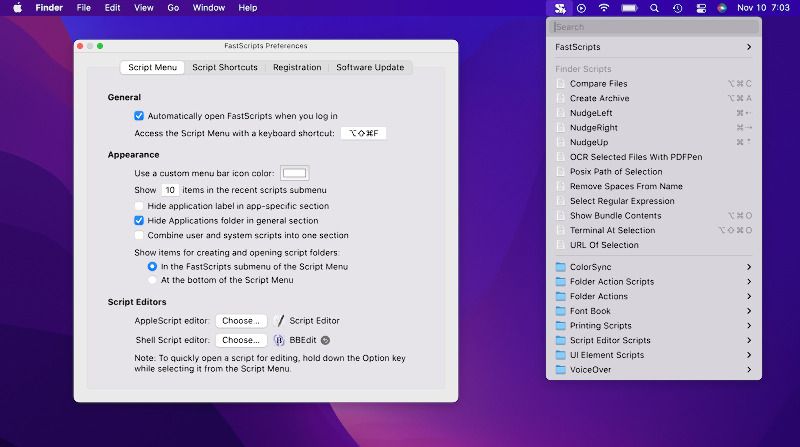 FastScripts screenshot