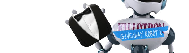 Giveaway Robot with Bartender icon