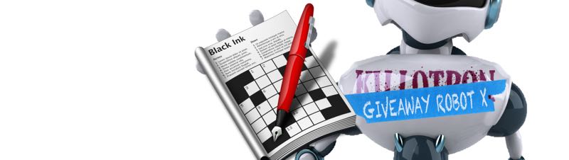 Giveaway Robot with Black Ink icon