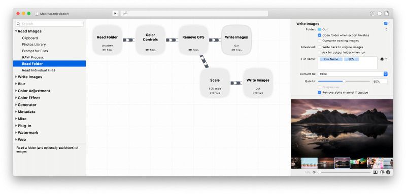 Retrobatch Pro screenshot