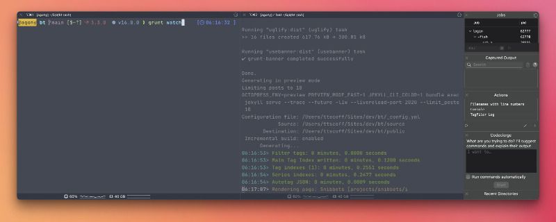 tmux mode in iTerm 2