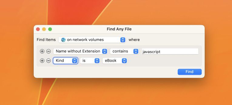 Searching in Find Any File
